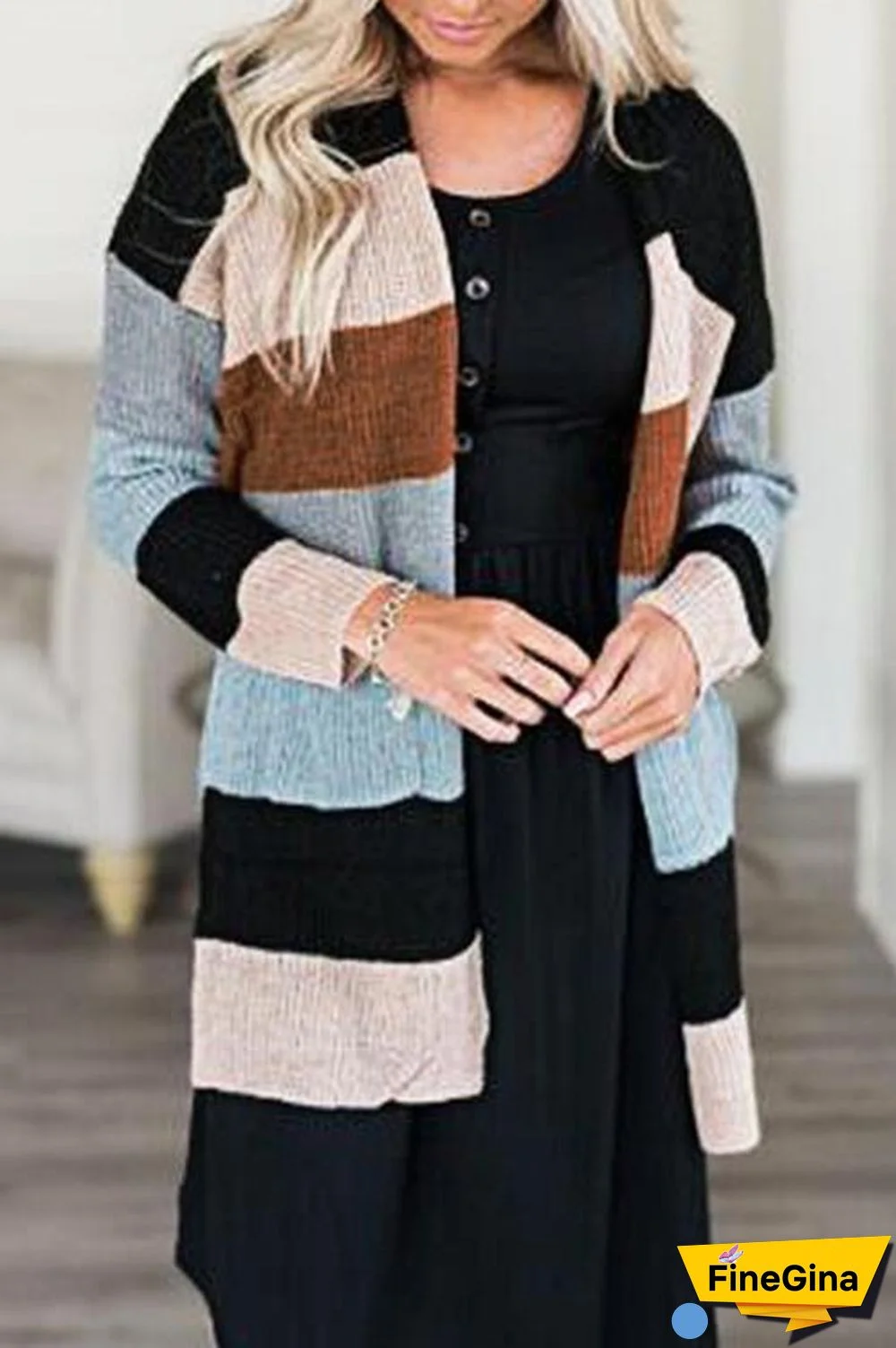 Striped Sweater Bag Multicolor Cardigan