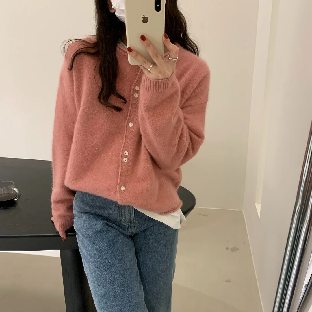 Billlnai Fall 2023 Women Clothing Oversize Womens Sweaters Autumn Vintage Loose Winter Sweater Knitted Women Cardigan Knit Button Maxi