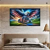 (70*40cm)Eagle Truck - Full Round Drill Diamond Painting