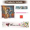Diamond Painting -DIY Round Drill Maple Leaf Cat(40x40cm)