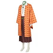 [Wetrose] In Stock Tanjirou Kamado Cosplay Costume  Kimetsu no Yaiba Coat Kimono Haori Fanart Doujin Set Halloween
