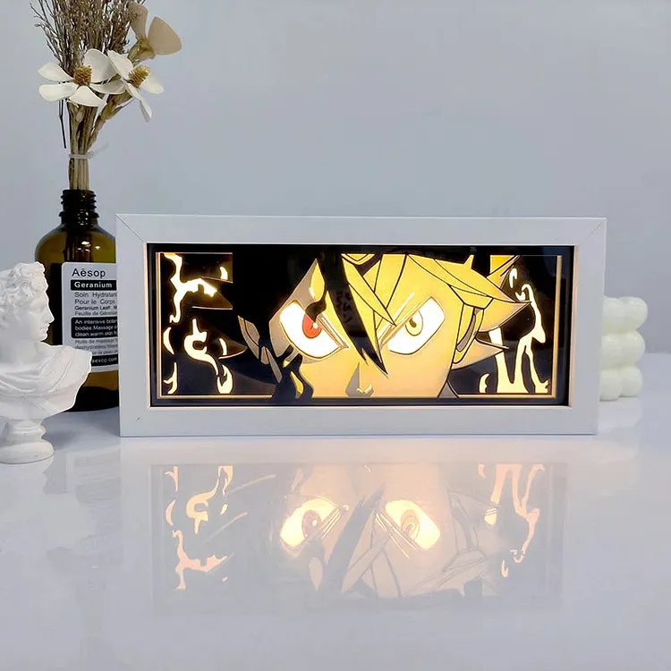3D LED Box Light - Black Clover-Asta