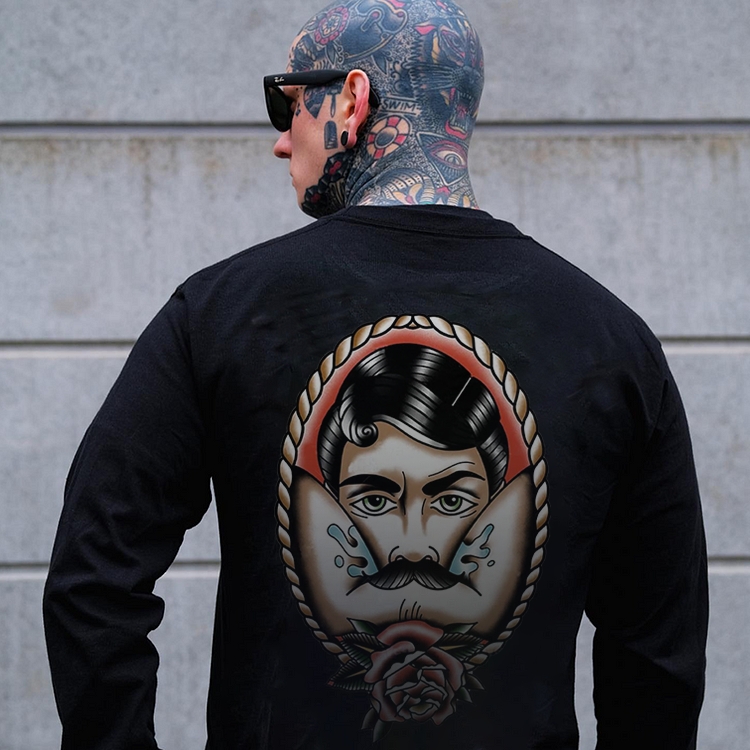 VINTAGE ROSE PRINT MEN'S Sweatshirt