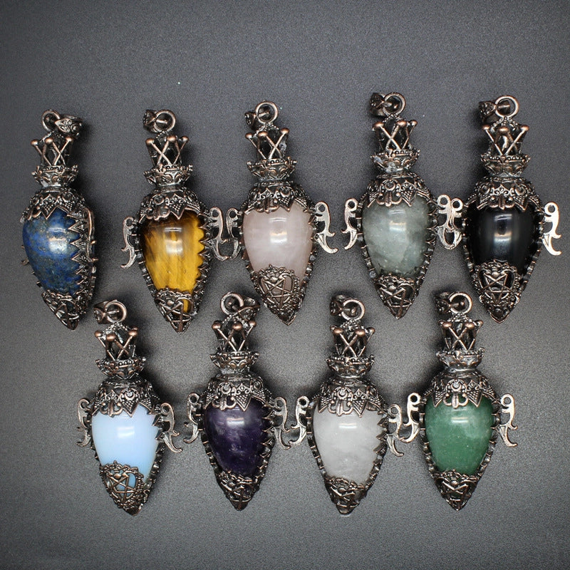 1 Piece Natural Stone Geometric Pendant Jewelry Accessories