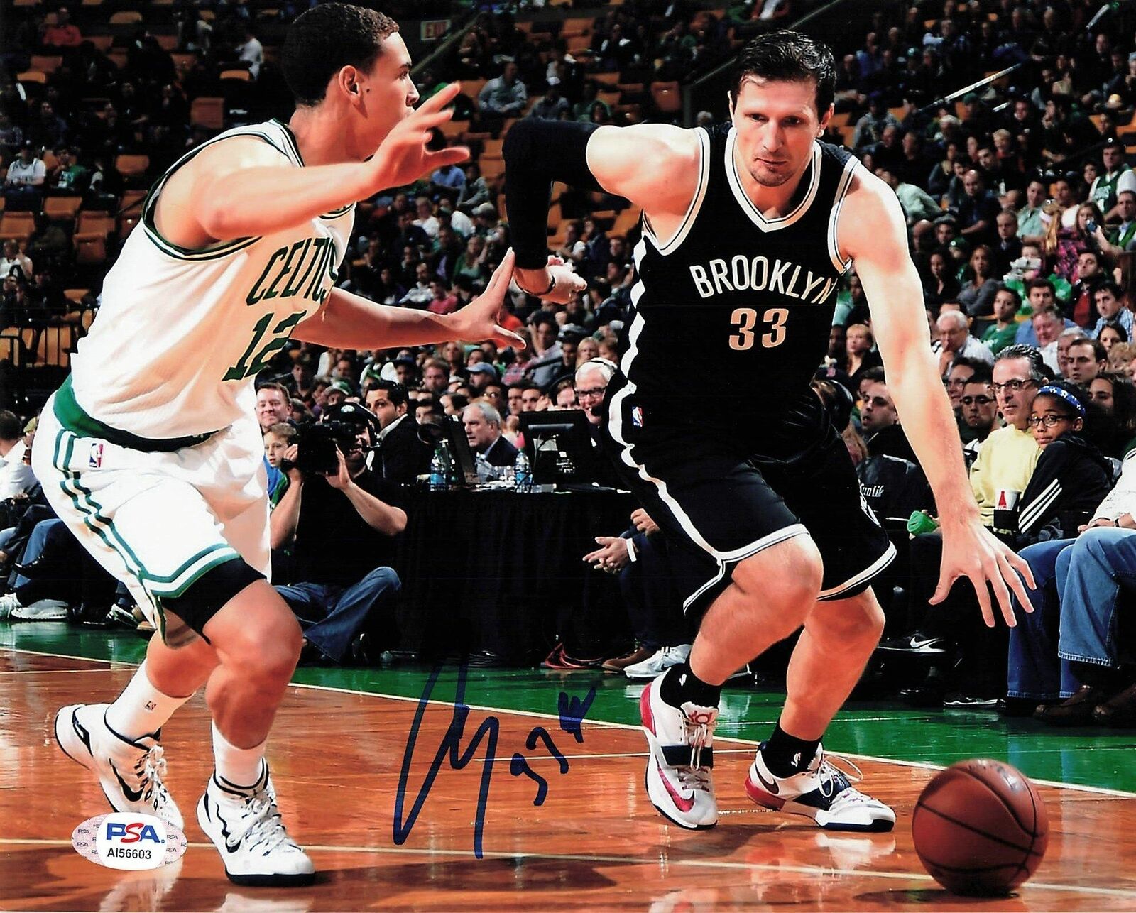 MIRZA TELETOVIC signed 8x10 Photo Poster painting PSA/DNA Brooklyn Nets Autographed