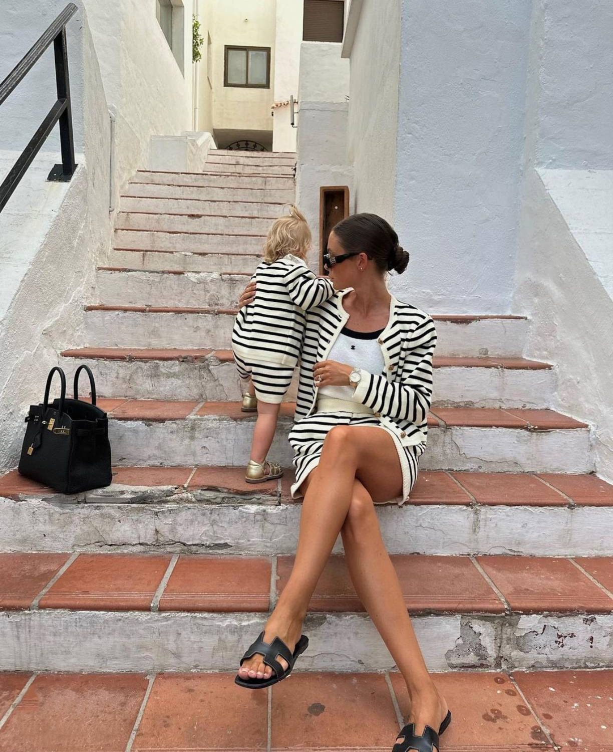 Ootddress Striped Knit 2 Piece-Set Shorts Women Fashion Zebra Printed Cardigan And High Waist Patchwork Shorts Sets Knitwear Outfits