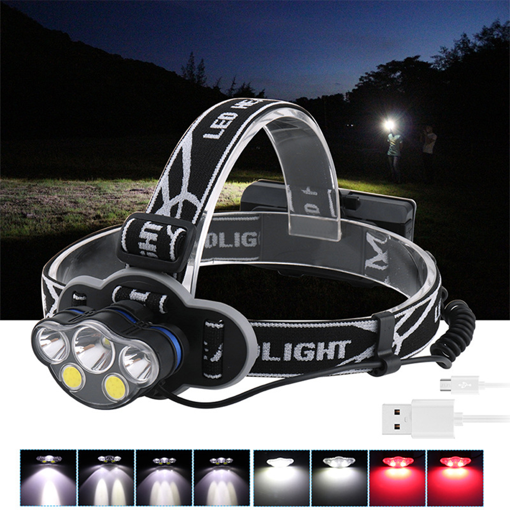 

MTB Bike LED Front Lamp USB Flashlight Cycling Fishing Headlight, 501 Original