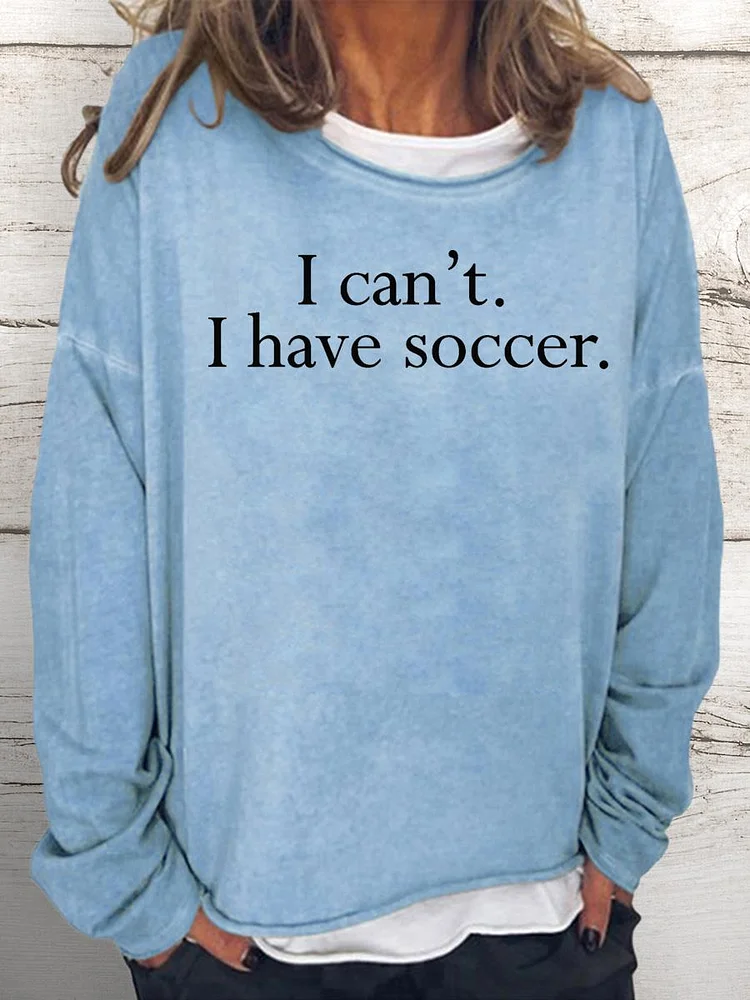 football Women Loose Sweatshirt-Annaletters