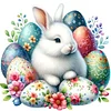 Diamond Painting -DIY Round Drill Rabbit Eggs(40x40cm)