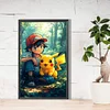 Anime poche bébé pikachu - perceuse ronde peinture diamant - 30*50cm