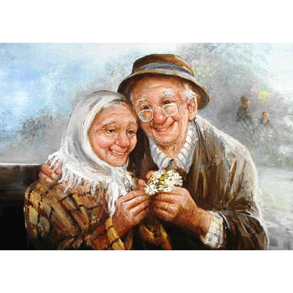 Diamond Painting - Full Round - Happy Couple