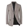Men's Casual Plaid Slim Blazer