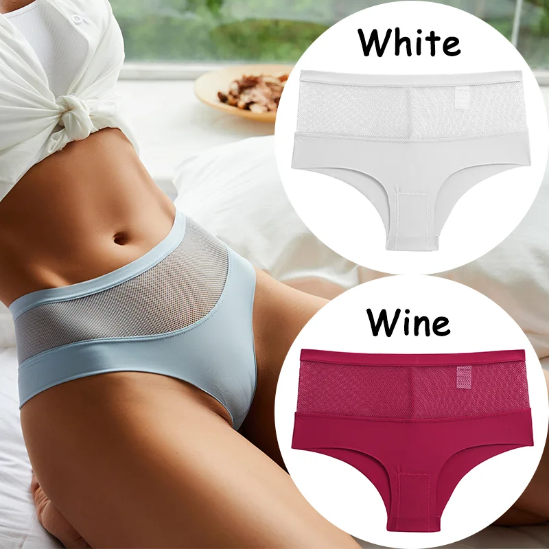 Billionm Lace Panties High Waist Women's Underwear Mesh Perspective Sexy Panties Female Briefs Girls Intimates Sexy Lingerie