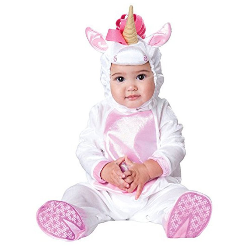 Infant Baby White unicorn Romper Kigurumi Toddler Anime Costume-Pajamasbuy