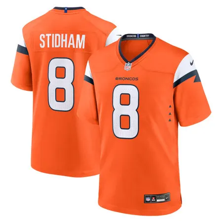 Youth Denver Broncos #8 Jarrett Stidham Nike Orange Team Game Jersey
