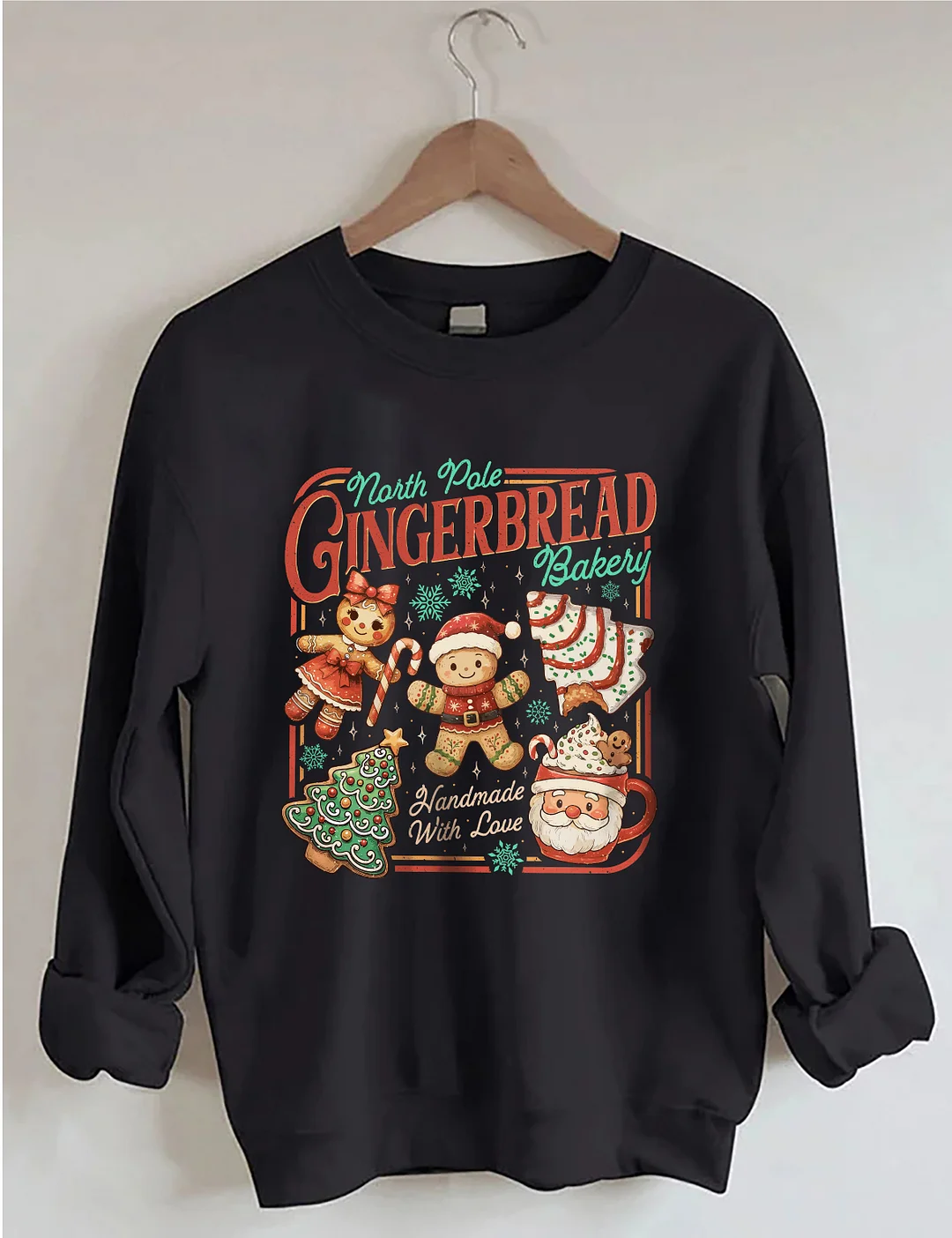North Pole Gingerbread Sweatshirt