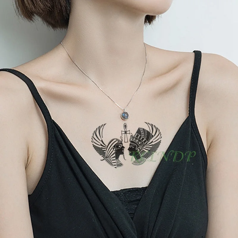 Waterproof Temporary Tattoo Sticker sexy love tattoo necklace tatto stickers flash tatoo fake tattoos for girl women