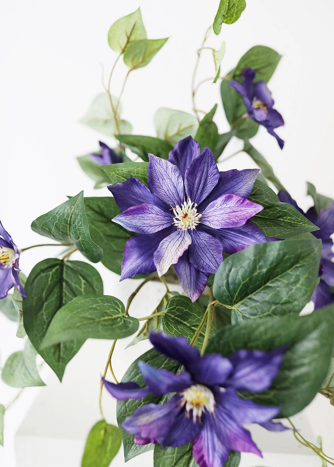 UV Protected Indoor/Outdoor Silk Clematis - 20.5"
