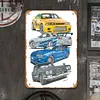Voiture - Panneaux en &eacute;tain m&eacute;tallique(20*30cm/30*40cm) - Garage