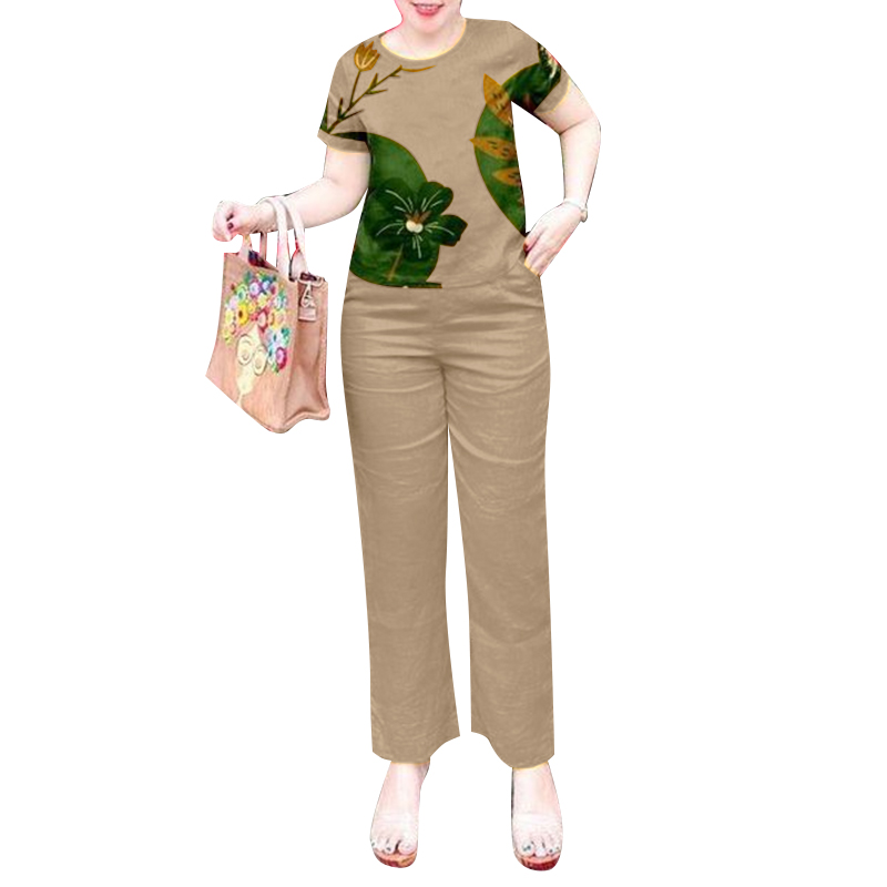 ZANZEA Summer Women Pant Sets 2PCS Short Sleeve Floral Blouse Trouser Suits 2024 Casual Printed Matching Sets Elegant Work Suit