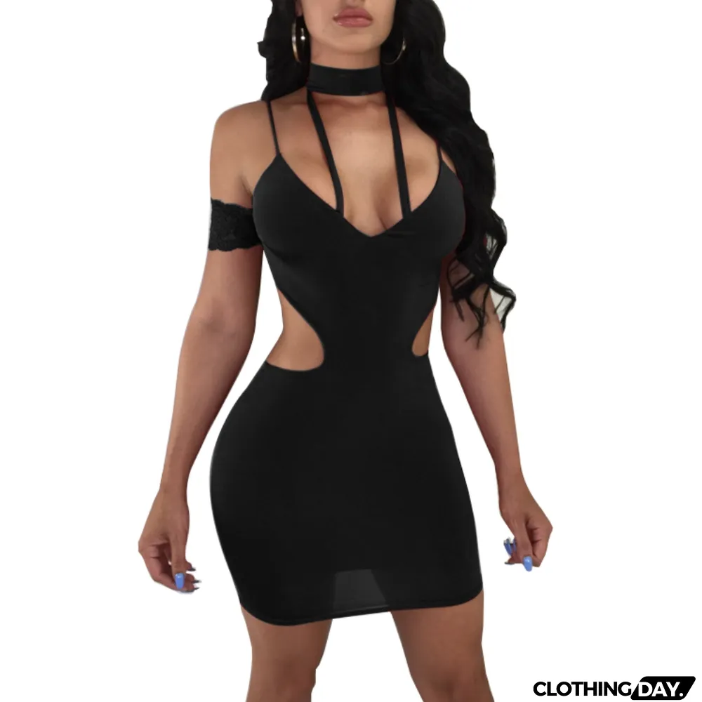 Sexy Cut Out Scoop Party Dress
