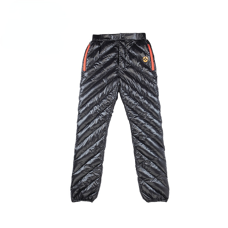 Hiking Pants 2024 New Trendy Thermal Men's Outdoor Sport Goose Down Pants Women Waterproof Camping Winter Hiking Thicken Padded Trousers