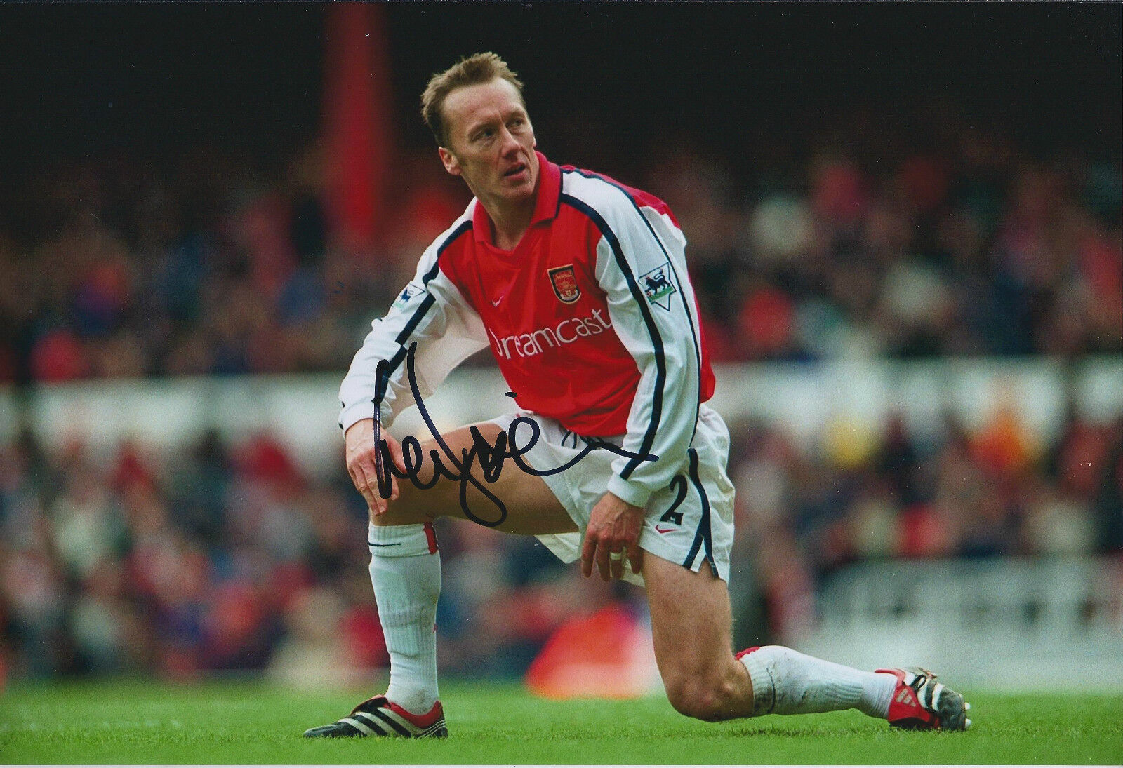 Lee DIXON Signed Autograph 12x8 Photo Poster painting AFTAL COA ARSENAL ENGLAND Legend RARE