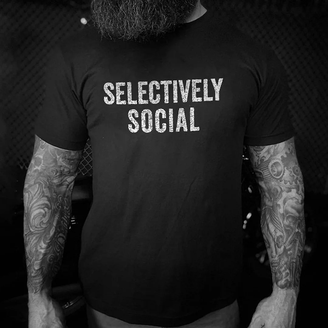 Livereid Selectively Social Men T-Shirt - Livereid