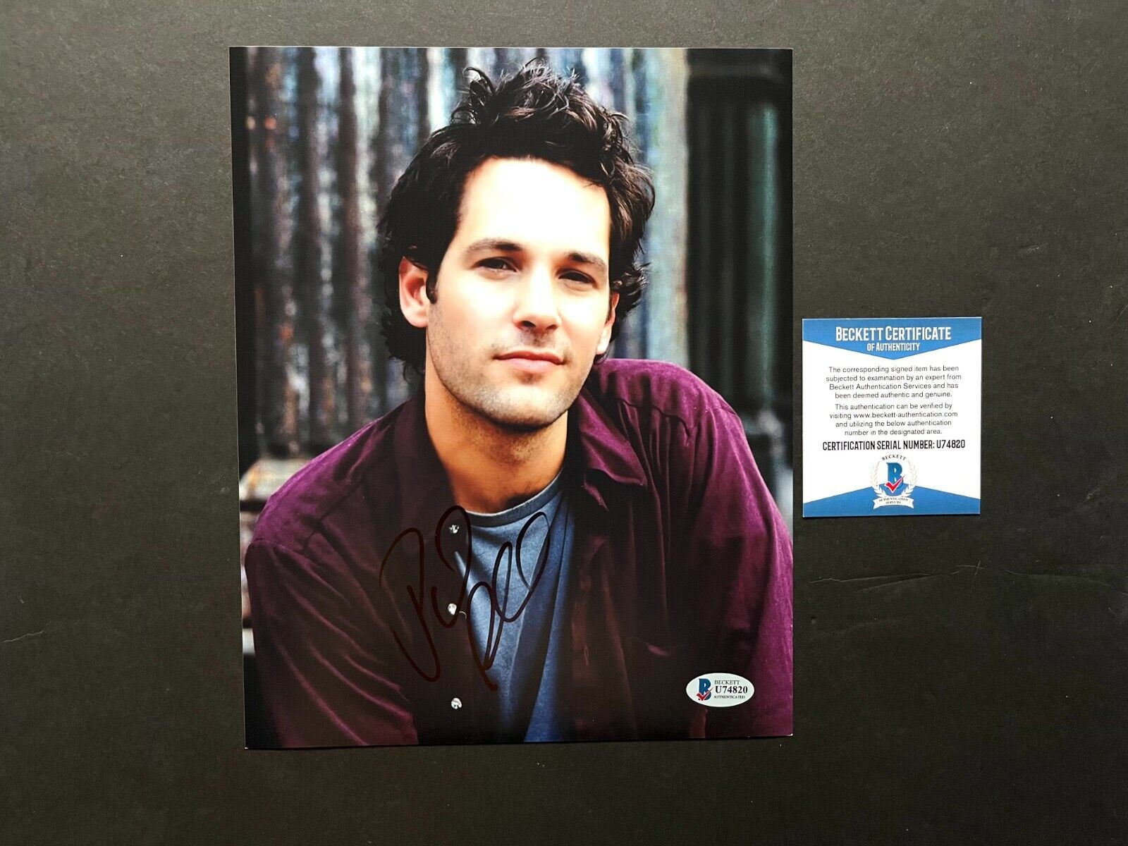 Paul Rudd signed autographed classic 8x10 Photo Poster painting Beckett BAS Coa