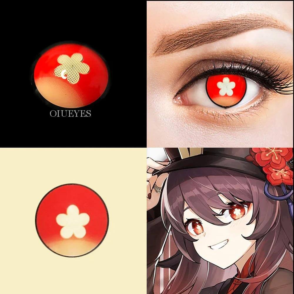 【NEW】Hutao Red Halloween Contact Lenses Yearly