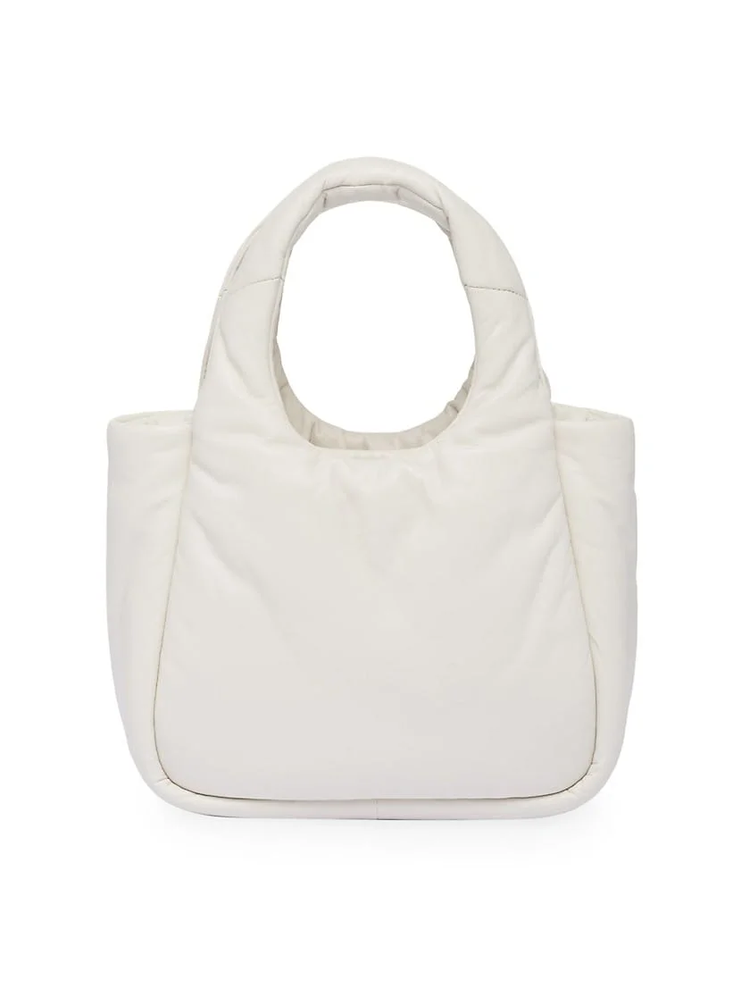 Prada Small Padded Soft Nappa-leather Bag white