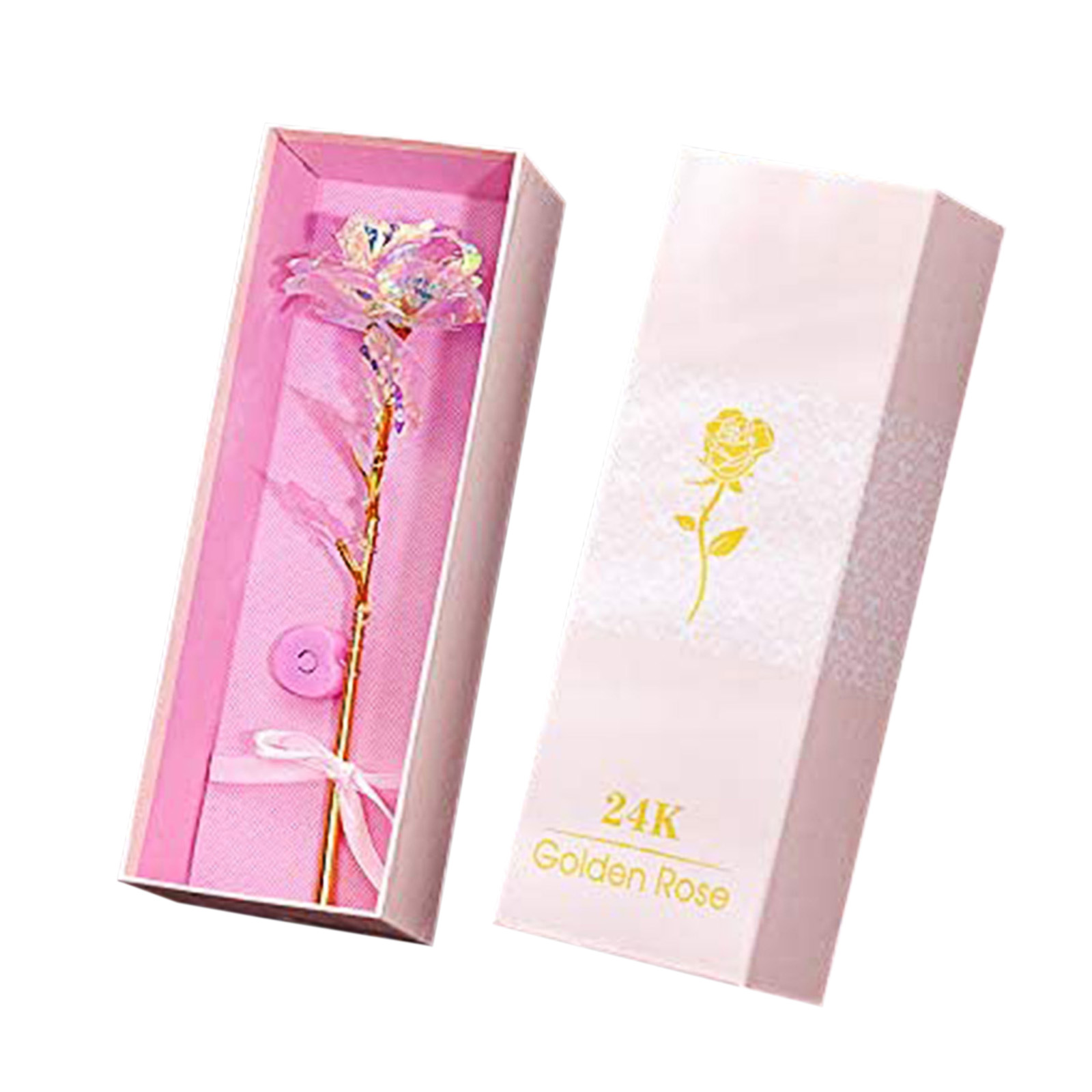 

Valentines Day Gift 24K Gold Roses Gift Box Single Gold Foil Flowers, 501 Original