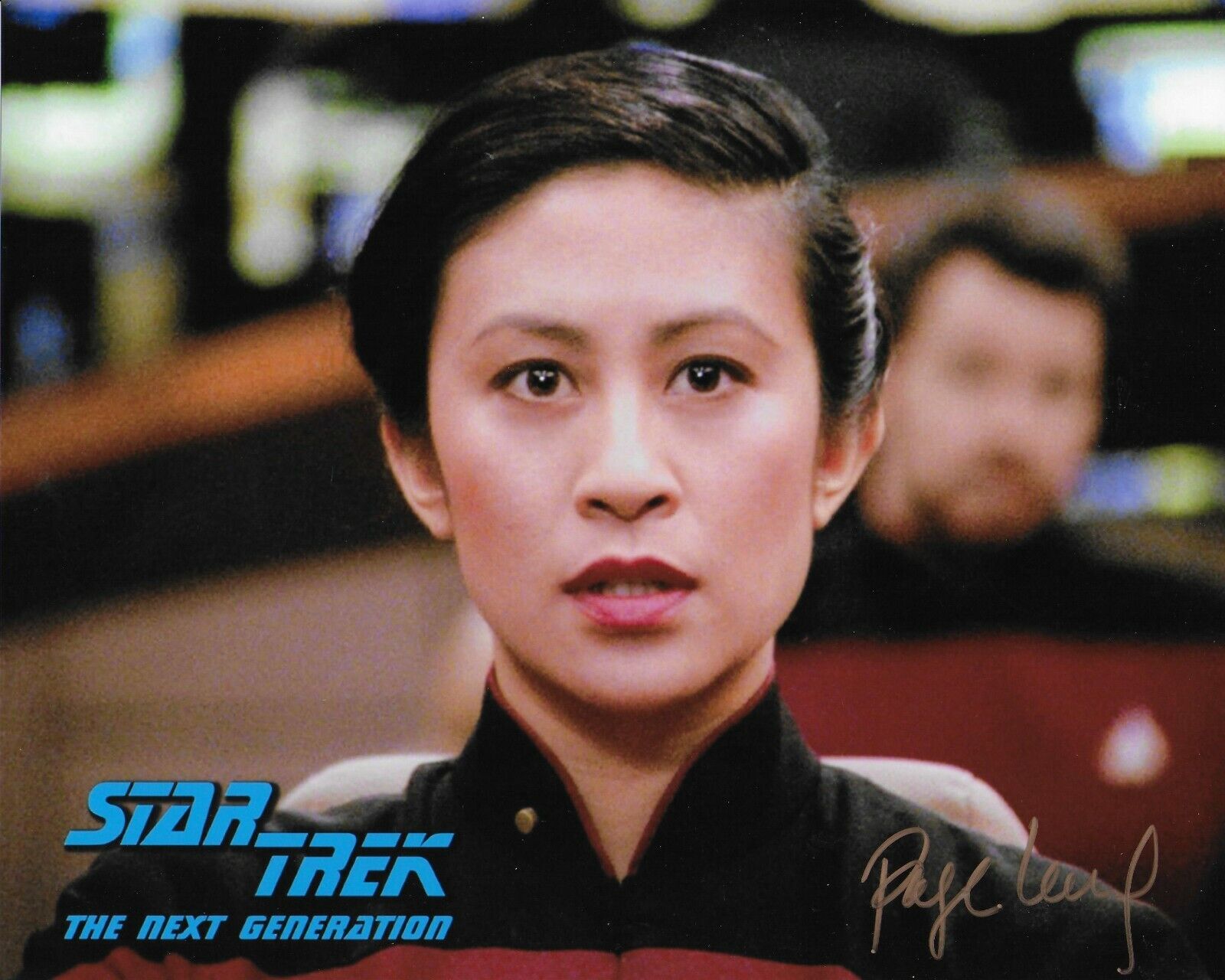 Page Leong Star Trek Original Autographed 8X10 Photo Poster painting