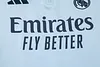 Joyfball 2024/2025 Kids Size Real Madrid Half-Pull Training Suit baby blue Football Shirt 1:1 Thai Quality