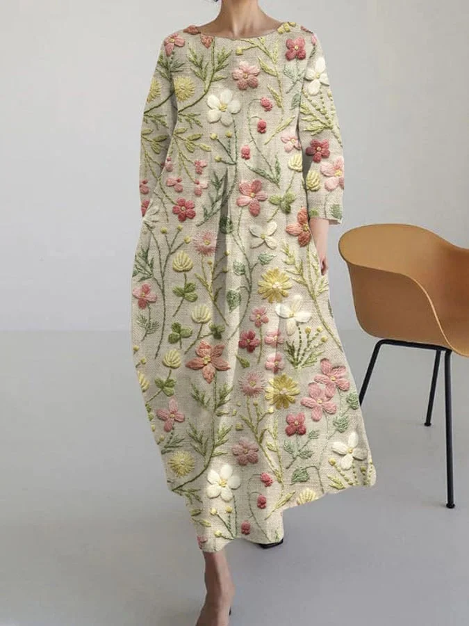Women's Floral Print Maxi Dress