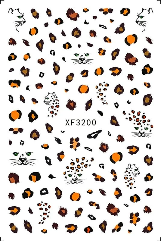 Nail Art Decals Colorful Glass Sticker for Nail Self-adhesive DIY Sticker Decals Manicure for Nail Art Sticker Design Decoration