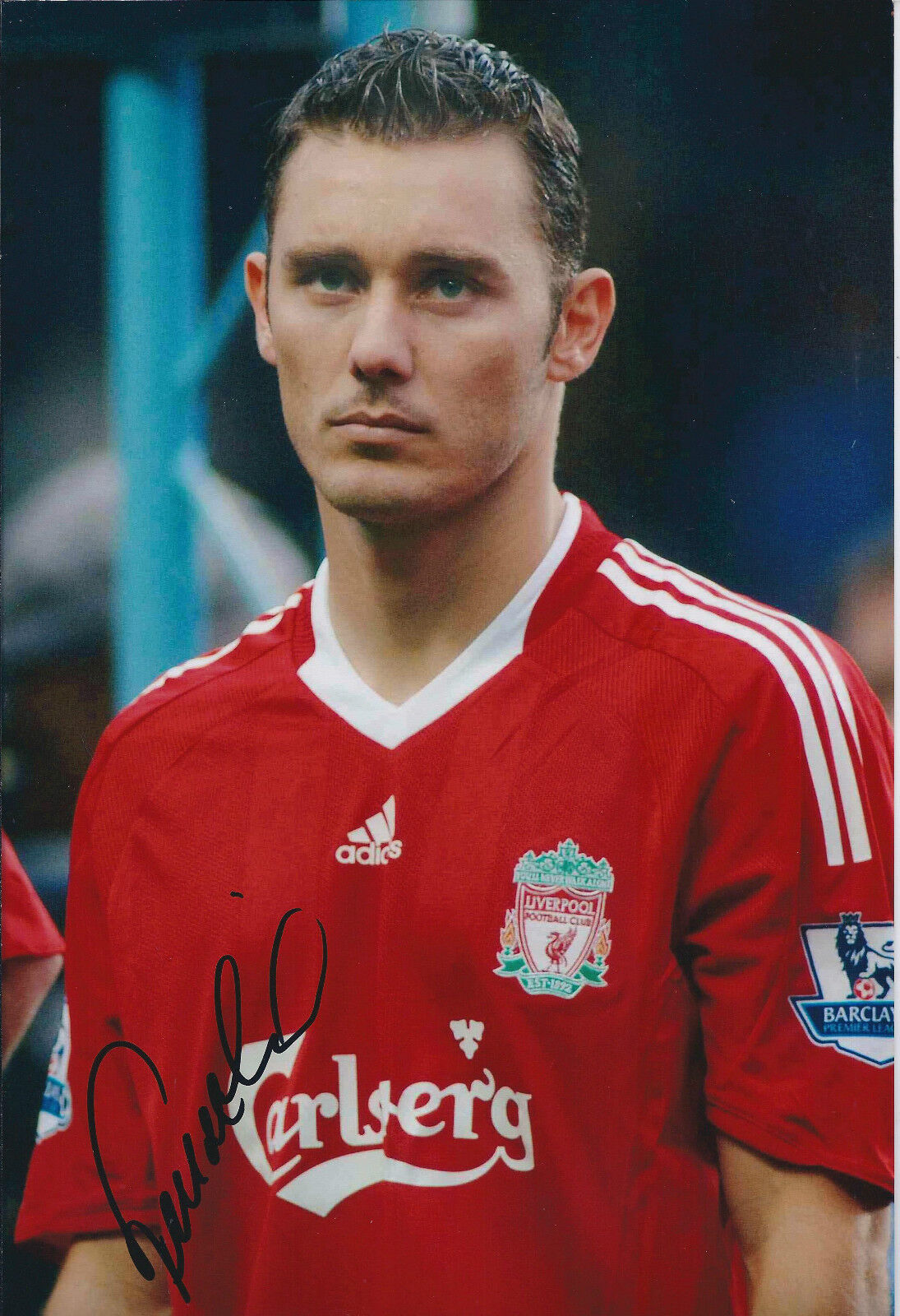 Fabio AURELIO Signed 12x8 Photo Poster painting AFTAL COA Autograph Liverpool Anfield LEGEND