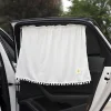 Car Sun Shield Floral Car Side Window Privacy Curtain