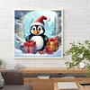 Diamond Painting-DIY Full Round Drill Gift-Giving Penguin
