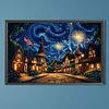 Diamond Painting-5D Full Round Drill Independence Day Town(60*40 CM)