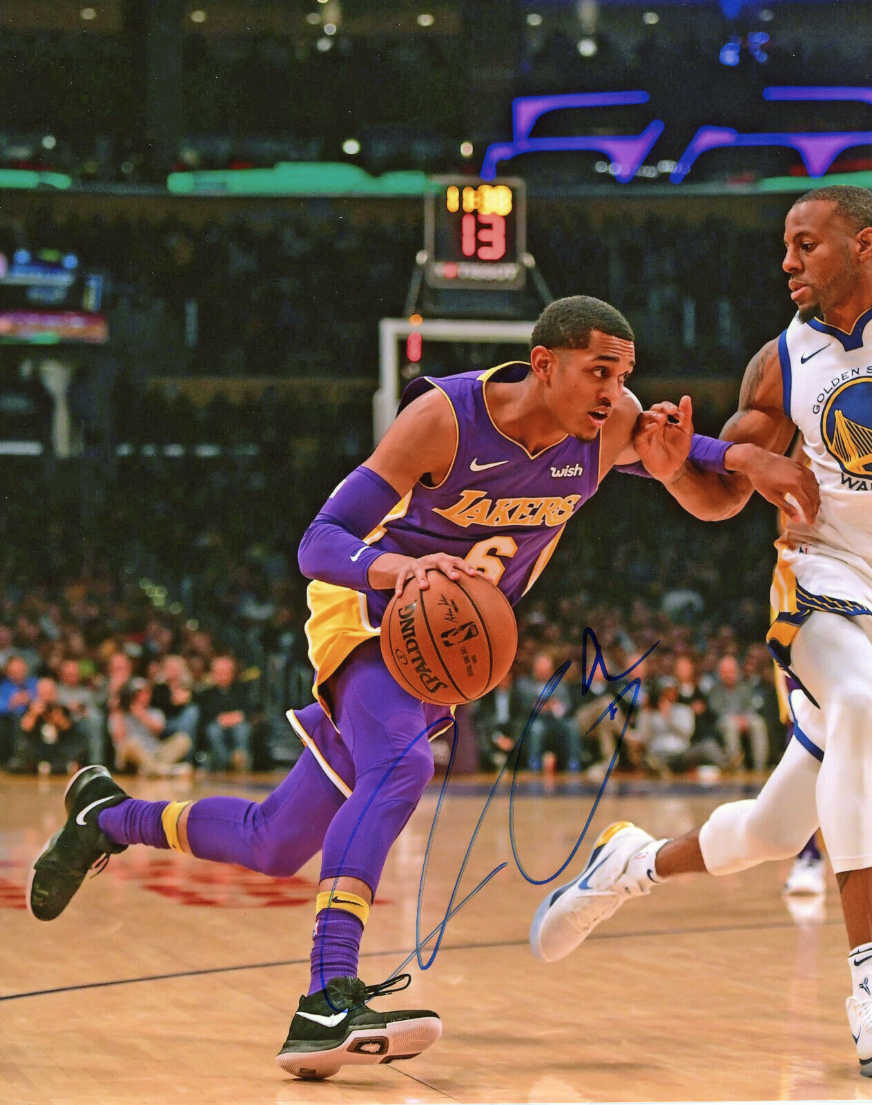 Jordan Clarkson Autographed 8x10 Los Angeles Lakers#S1437