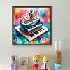 (US Only)Piano Printed Cross Stitch Kit 45x45cm DIY 11CT Thread Art Needlework Home Decor