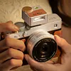 Retro Style Compact On-Camera Flash Adjustable Power Photography Auxiliary Lighting Lamp