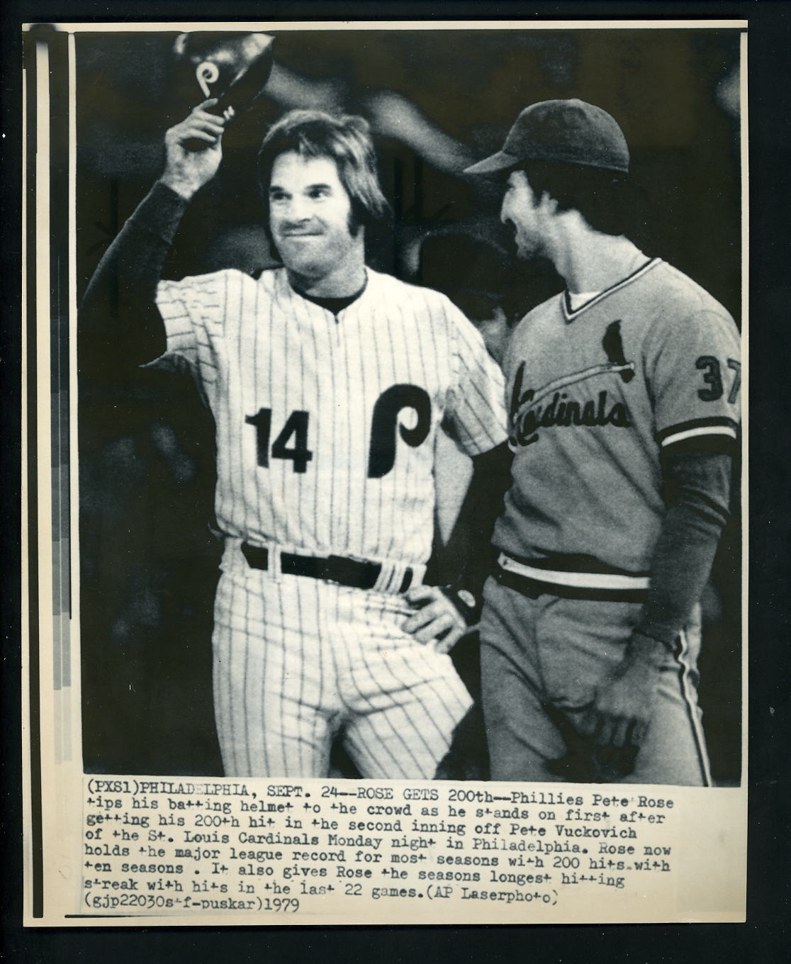 Pete Rose Lot of 58 Press Photo Poster paintings Philadelphia Phillies