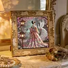 Sakura Garden Hanfu Lady Special Shaped DIY Partial Drill Diamond Painting Kit for Adults Beginners Home Decor Diamonds Paintings Gem Art 30x30cm