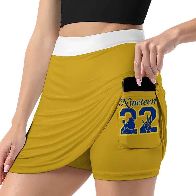 Women's Tennis Skirt with Pockets High Waisted Athletic Golf Skorts Skirts for Running Casual