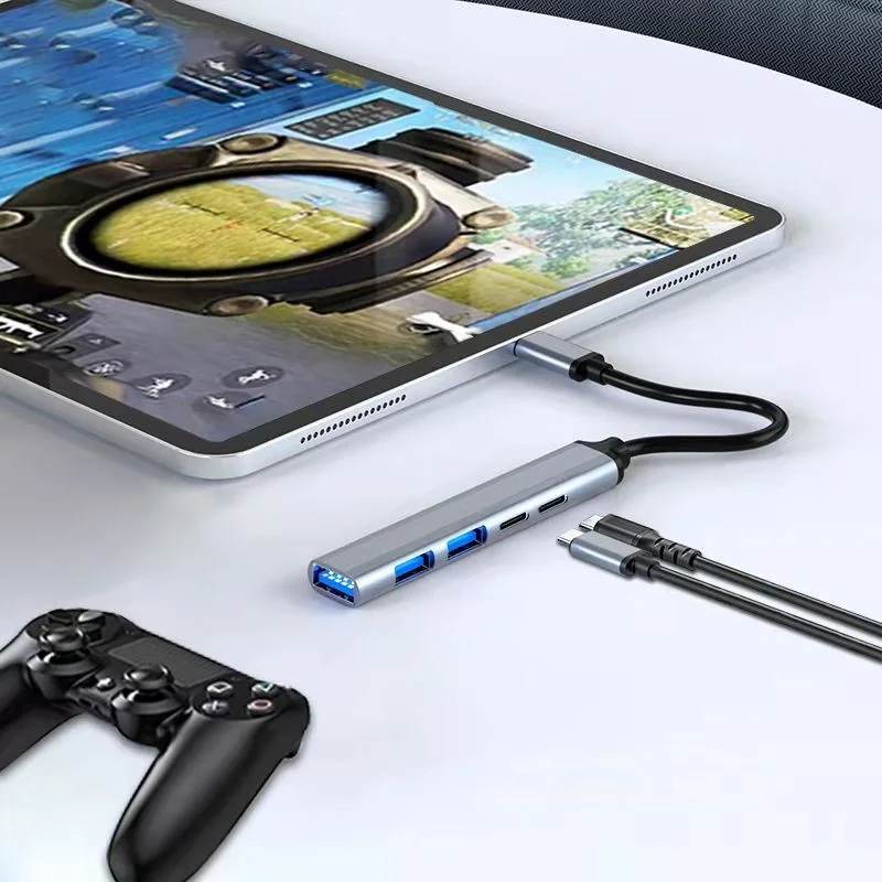 5 in 1 Type C port Ultra-Slim Data USB Hub transfer to 65W PD type c USB 2.0 3.0 docking station for MacBook Mac Pro Mac mini