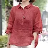 Gioiacombo&trade; Nuova camicia jacquard allentata retr&ograve; da donna
