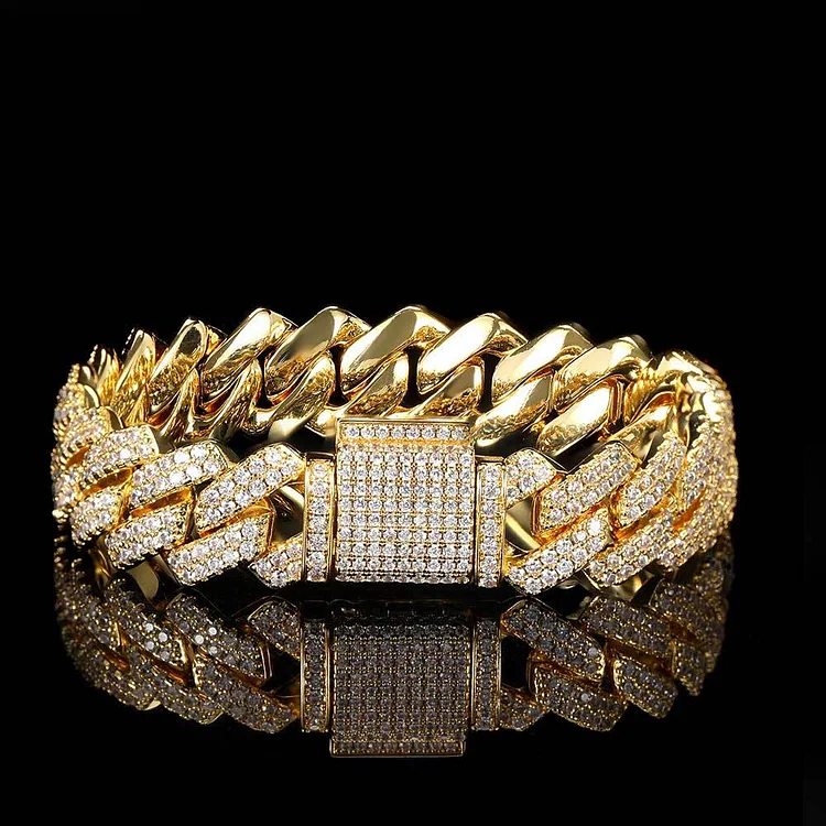 Trendy Cuban Diamond Bracelet