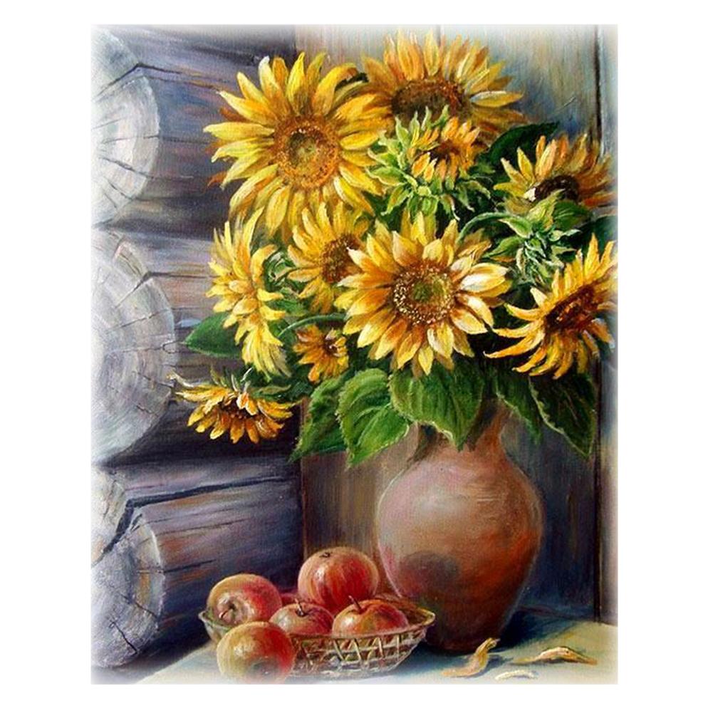 

Bunch Flowers - 14CT Counted Cross Stitch - 46*56CM, 501 Original